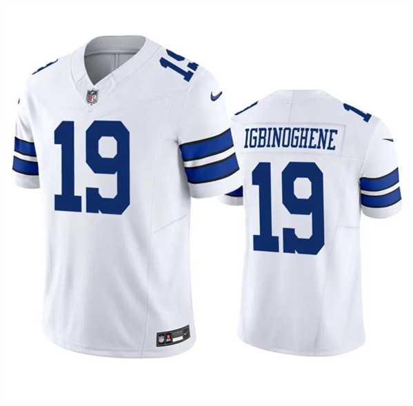 Men & Women & Youth Dallas Cowboys #19 Noah Igbinoghene White 2023 F.U.S.E. Vapor Limited Jersey